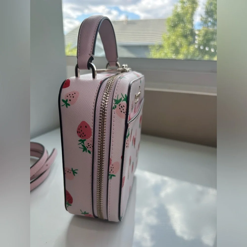 Kate Spade Strawberry Pink Small Crossbody - Picture 15 of 15